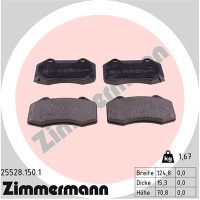 25528.150.1 ZIMMERMANN Комплект гальмівних колодок дисковий гальм