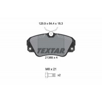 2136801 TEXTAR Комплект гальмівних колодок дисковий гальм