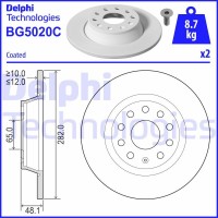 BG5020C DELPHI Гальмівний диск