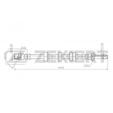 BS-9082 ZEKKERT Гальмівний шланг