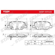 SKBP-0011425 Stark Комплект гальмівних колодок дисковий гальм