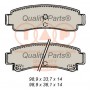 704-13178 IAP QUALITY PARTS Комплект гальмівних колодок дисковий гальм