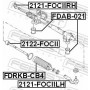 2122-FOCII FEBEST Осьовий шарнір рульова тяга