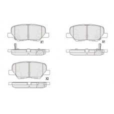 KBP-5551 KAVO PARTS Комплект гальмівних колодок дисковий гальм