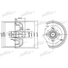PDR1115 PATRON Гальмівний барабан