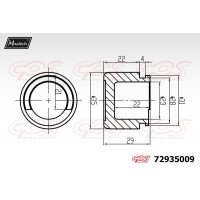 72935009 MAXTECH Поршень корпус скоби гальма