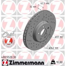 400.5520.30 ZIMMERMANN Гальмівний диск