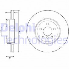 BG9130C DELPHI Гальмівний диск