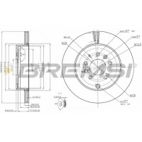 CD8251V BREMSI Гальмівний диск