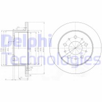 BG3853 DELPHI Гальмівний диск