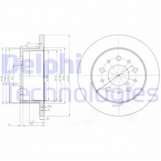 BG3853 DELPHI Гальмівний диск