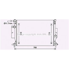 FD2643 AVA QUALITY COOLING Радіатор охолодження двигуна