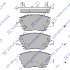 SP4412 Hi-Q Комплект гальмівних колодок дисковий гальм