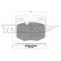TX 19-86 TOMEX Brakes Комплект гальмівних колодок дисковий гальм