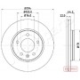 DP-0925C JAPANPARTS Гальмівний диск