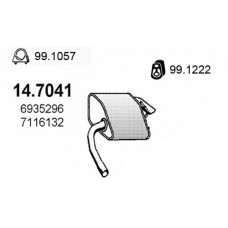 14.7041 ASSO Глушник вихлопних газів кінцевий