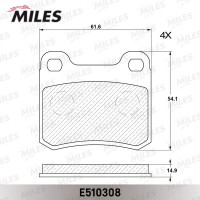 E510308 MILES Комплект гальмівних колодок дисковий гальм