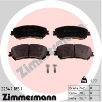 22347.185.1 ZIMMERMANN Комплект гальмівних колодок дисковий гальм