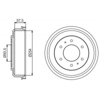 0 986 477 220 BOSCH Гальмівний барабан