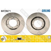 6019671 GIRLING Гальмівний диск