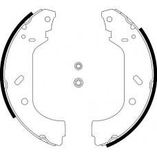 8DB 355 001-641 HELLA PAGID Комплект гальмівних колодок
