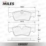 E510257 MILES Комплект гальмівних колодок дисковий гальм