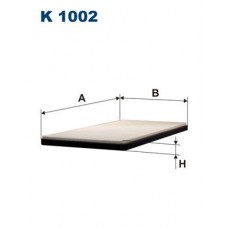K 1002 FILTRON Фільтр повітря у внутрішньому просторі