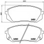P 30 039 BREMBO Комплект гальмівних колодок дисковий гальм