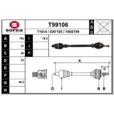 T99106 EAI Привідний вал