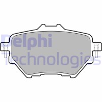 LP2505 DELPHI Комплект гальмівних колодок дисковий гальм