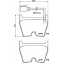8DB 355 025-171 HELLA Комплект гальмівних колодок дисковий гальм
