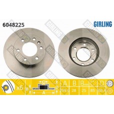 6048225 GIRLING Гальмівний диск