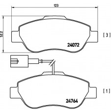 FK20005 KAISHIN Комплект гальмівних колодок дисковий гальм