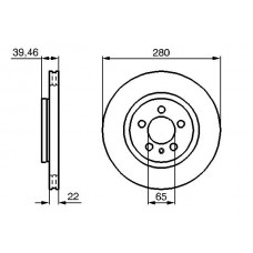 0 986 479 156 BOSCH Гальмівний диск