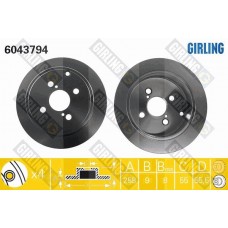 6043794 GIRLING Гальмівний диск