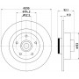 8DD 355 123-371 HELLA PAGID Гальмівний диск