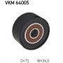 VKM 64005 SKF Паразитный / ведущий ролик, Поліклиновий ремінь