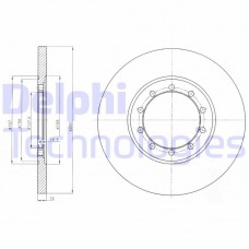 BG4075 DELPHI Гальмівний диск