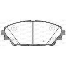 BPA1569.02 OPEN PARTS Комплект гальмівних колодок дисковий гальм