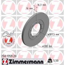 250.1359.20 ZIMMERMANN Гальмівний диск