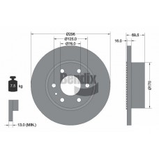 BDS1393 BENDIX Braking Гальмівний диск