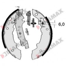 N01058 DIAMAX Комплект гальмівних колодок