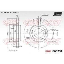 865231 MAXTECH Гальмівний диск