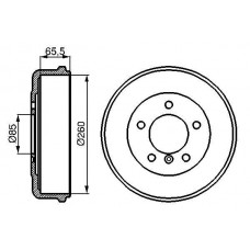 0 986 477 038 BOSCH Гальмівний барабан
