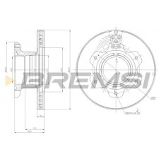 CD5209V BREMSI Гальмівний диск