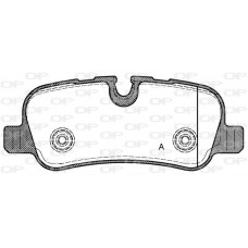 BPA1159.00 OPEN PARTS Комплект гальмівних колодок дисковий гальм
