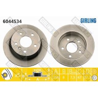 6044534 GIRLING Гальмівний диск