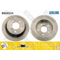 6044534 GIRLING Гальмівний диск