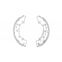 KBS-4412 KAVO PARTS Комплект гальмівних колодок