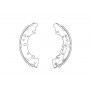 KBS-4412 KAVO PARTS Комплект гальмівних колодок